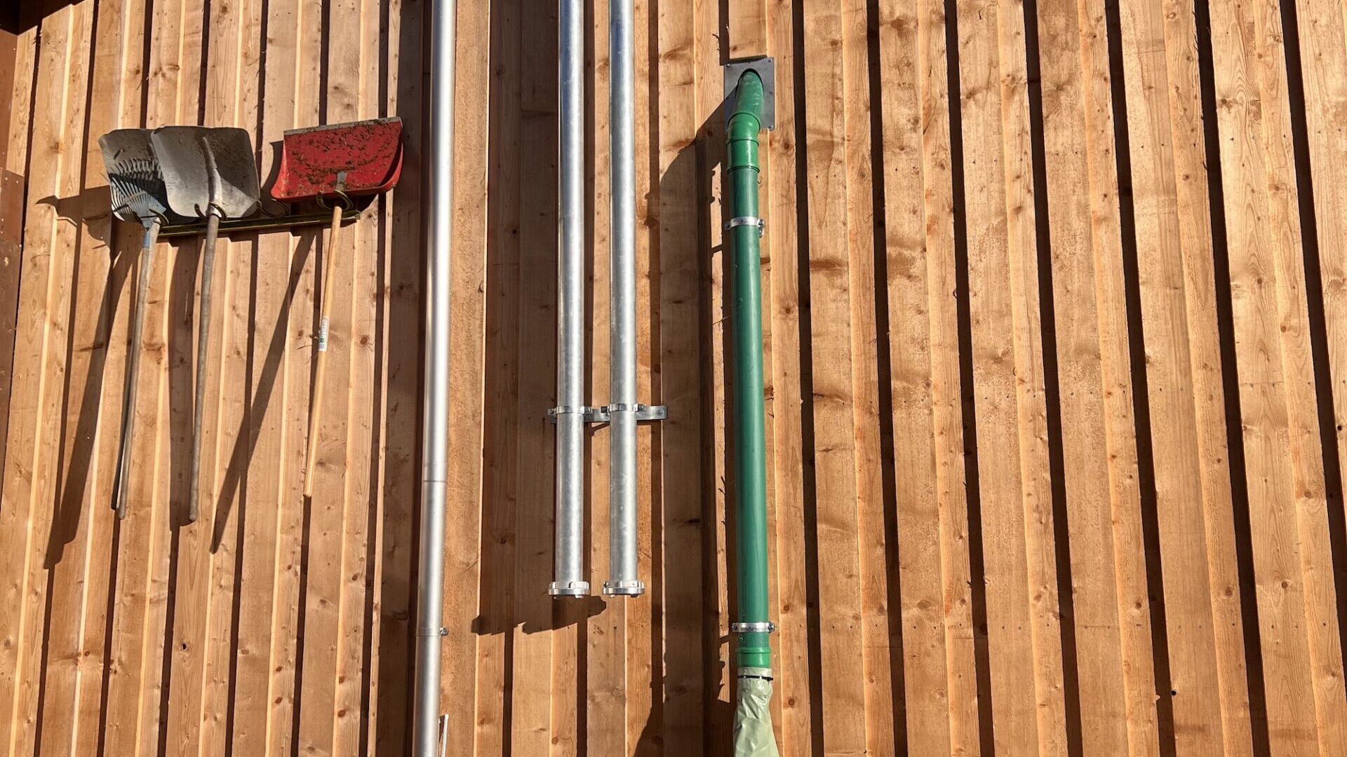 Steigrohre zur Befüllung der Futtersilos